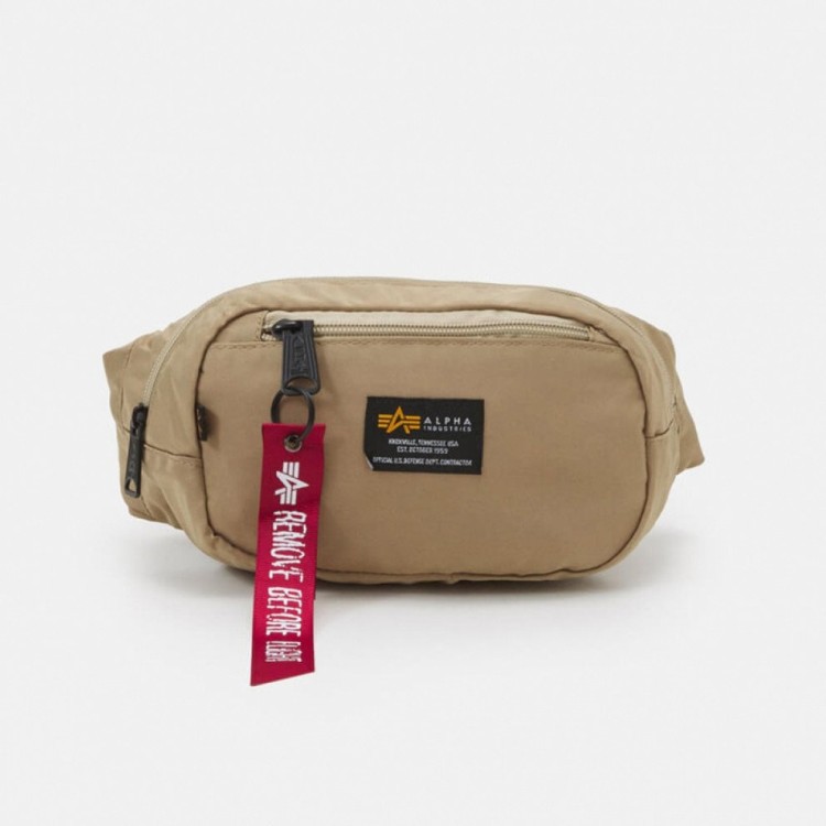 ALPHA INDUSTRIES CREW WAIST BAG SAND