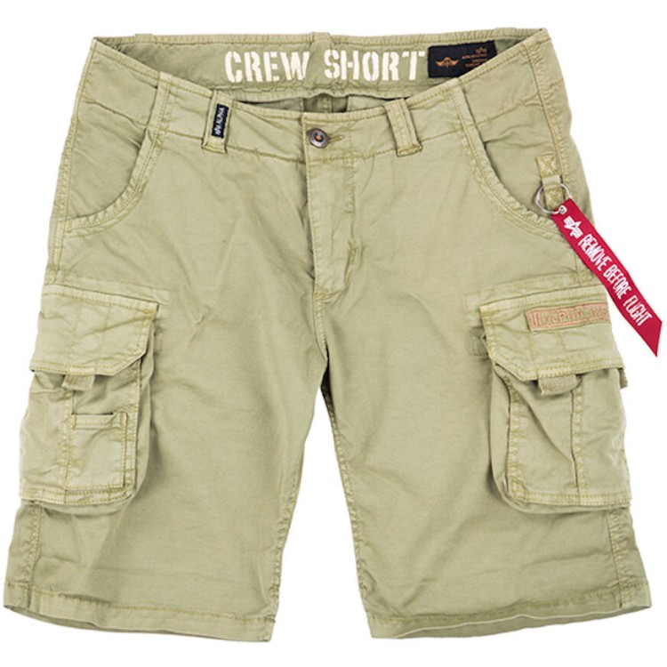 ALPHA CREW LIGHT OLIVE SHORTS ALPHA CREW LIGHT OLIVE SHORTS