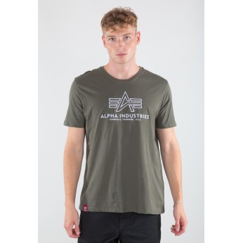 T-SHIRT ALPHA INDUSTRIES BASIC T EMBROIDERY DARK/OLIVE