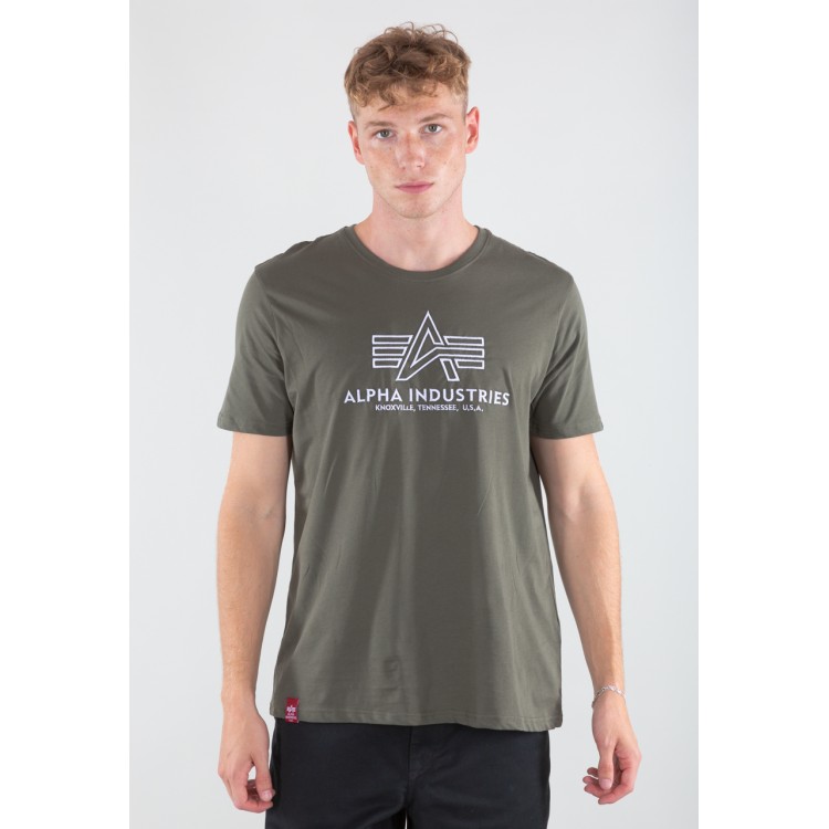 T-SHIRT ALPHA INDUSTRIES BASIC T EMBROIDERY DARK/OLIVE T-SHIRT ALPHA INDUSTRIES BASIC T EMBROIDERY DARK/OLIVE