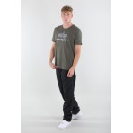 T-SHIRT ALPHA INDUSTRIES BASIC T EMBROIDERY DARK/OLIVE T-SHIRT ALPHA INDUSTRIES BASIC T EMBROIDERY DARK/OLIVE