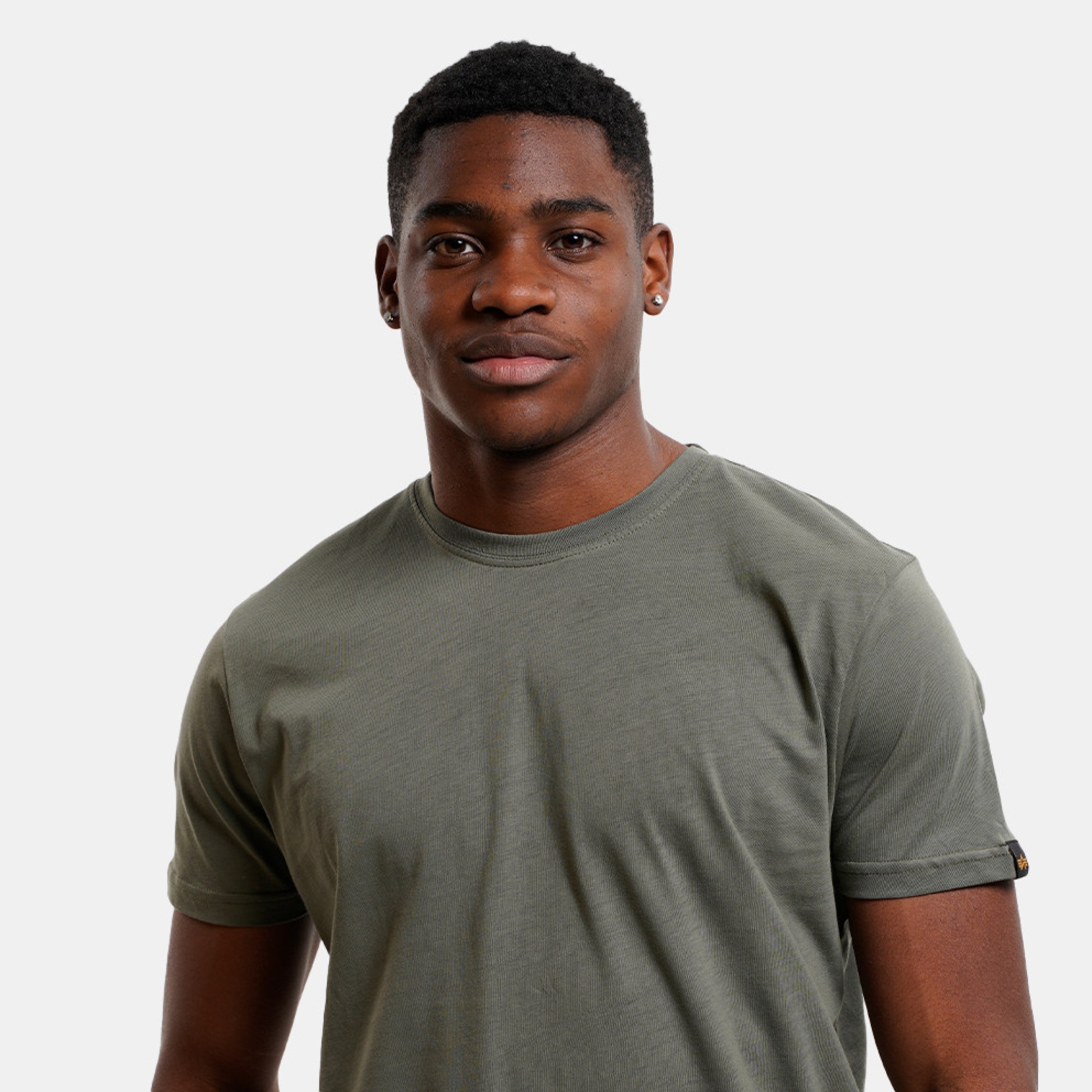 T-Shirt Uomo ALPHA INDUSTRIES Box Logo – Cotone, Regular Fit, Stile Streetwear