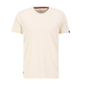 T-SHIRT ALPHA INDUSTRIES USN BLOOD CHIT JET STREAM WHITE