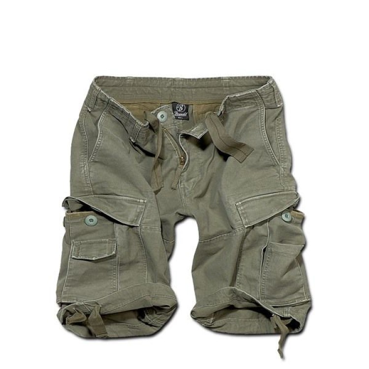 BRANDIT VINTAGE CLASSIC OLIVE SHORTS