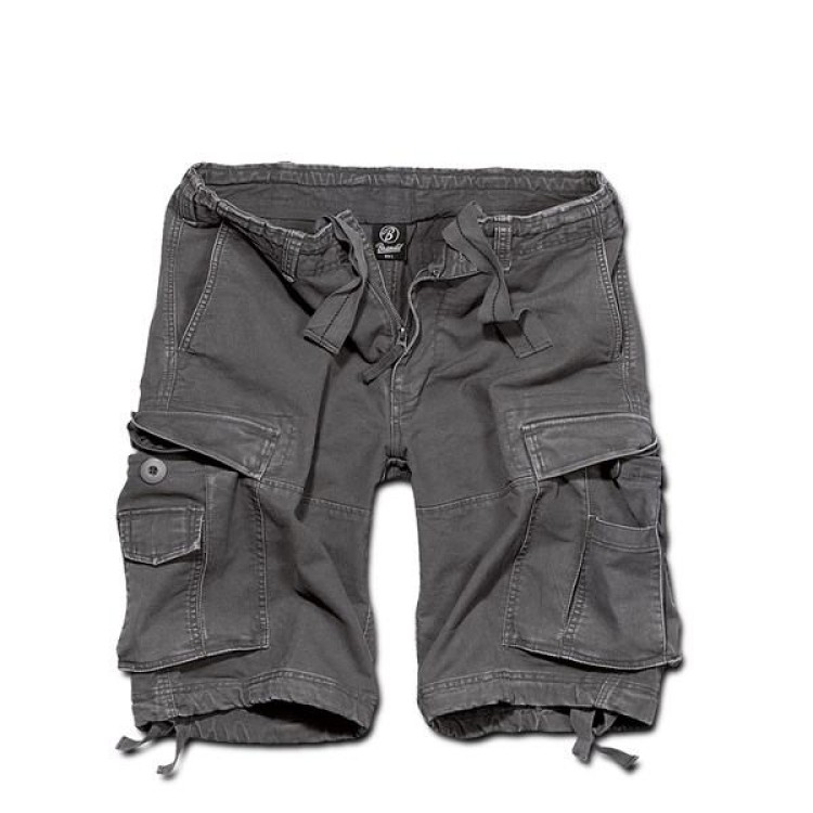 BRANDIT VINTAGE CLASSIC ANTHRACITE SHORTS