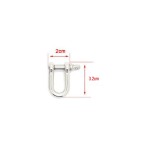 ΚΡΙΚΟΣ D SHACKLE ΑΣΗΜΙ LARGE