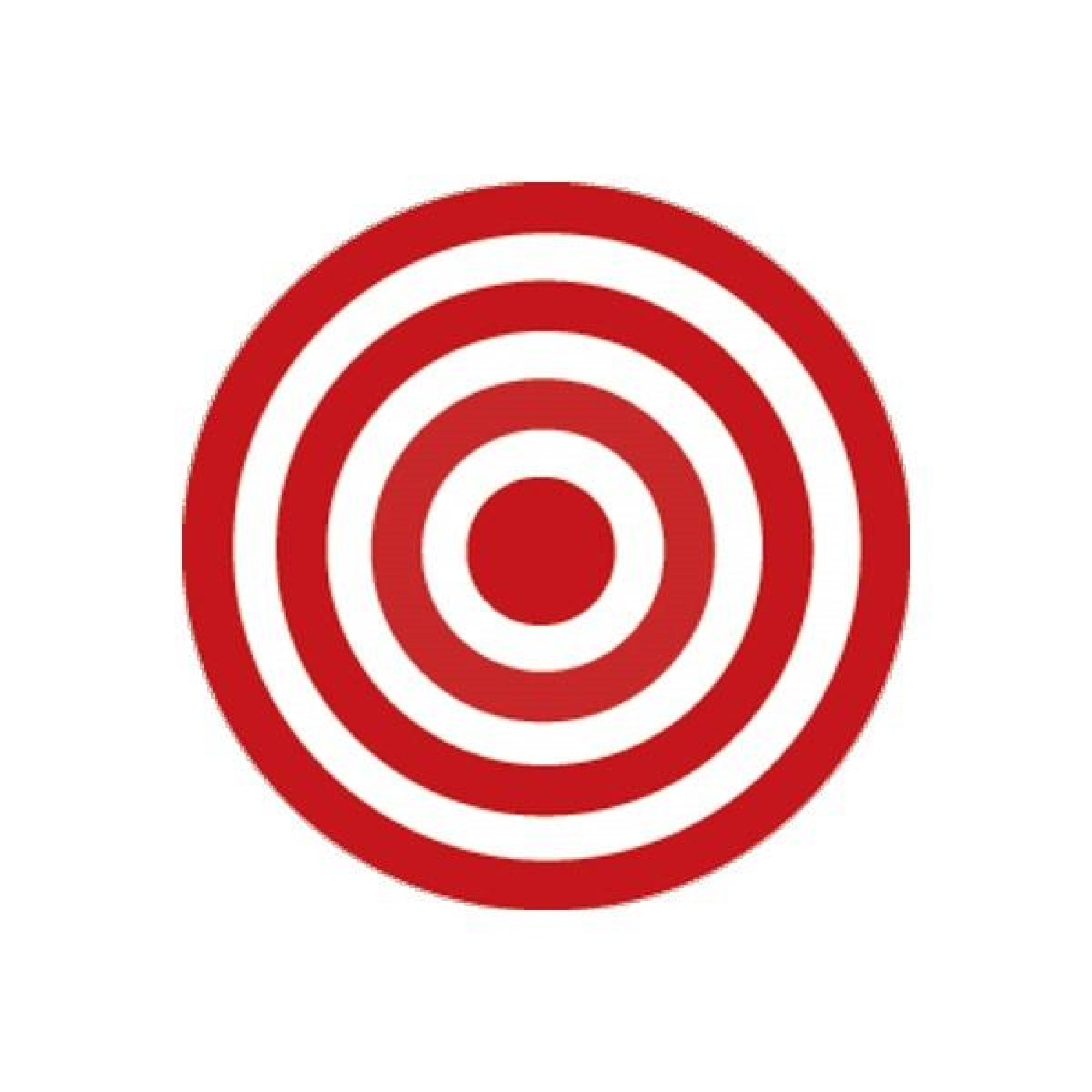 Target Uniform Sticker FLIP TARGET STICKERS RED 40mm 50PCS