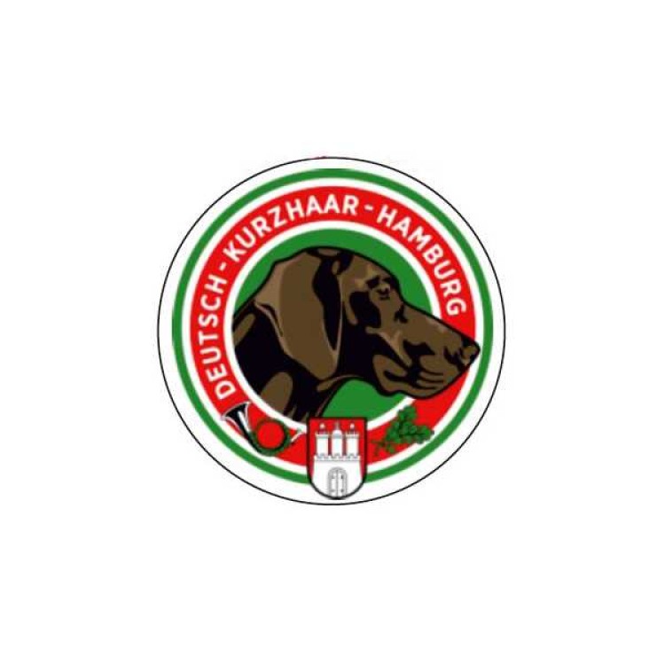 ΣΗΜΑ ΑΥΤΟΚΟΛΛΗΤΟ DEUTSCH KURZHAAR HAMBURG