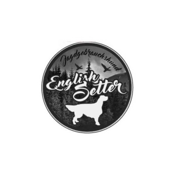 ΣΗΜΑ ΑΥΤΟΚΟΛΛΗΤΟ ENGLISH SETTER ROUND