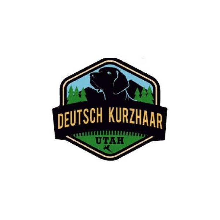 ΣΗΜΑ ΑΥΤΟΚΟΛΛΗΤΟ DEUTSCH KURZHAAR UTAH