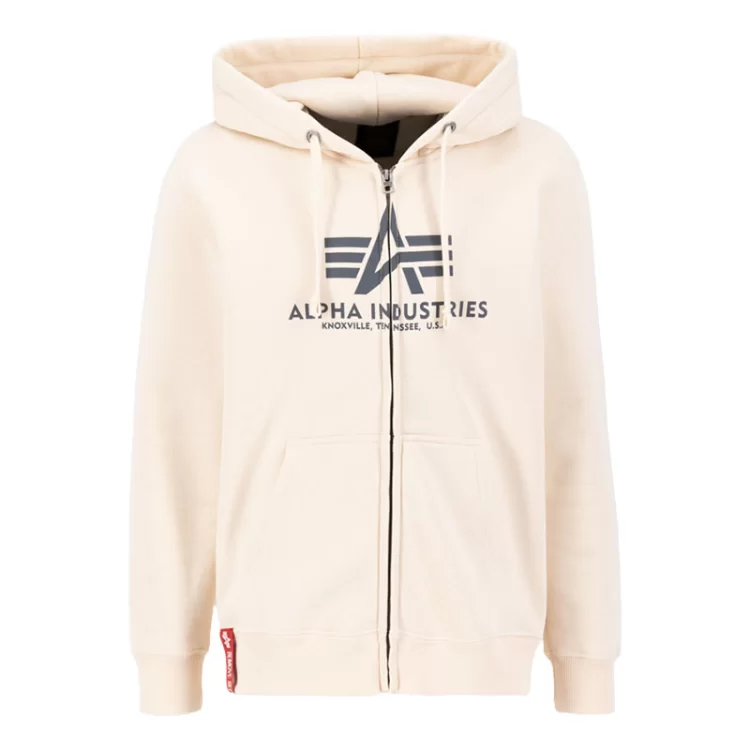ΦΟΥΤΕΡ ALPHA INDUSTRIES BASIC ZIP JET STREAM WHITE ΦΟΥΤΕΡ ALPHA INDUSTRIES BASIC ZIP JET STREAM WHITE