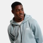 ΦΟΥΤΕΡ ALPHA INDUSTRIES BASIC ZIP HOODY SL GREY BLUE