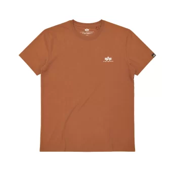 T-SHIRT ALPHA BASIC SMALL LOGO COPPER