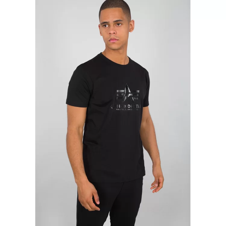 T-SHIRT ALPHA VINYL LOGO BLACK