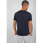 T-SHIRT ALPHA VINYL LOGO REPLICA BLUE