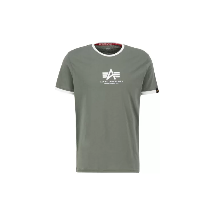 T-SHIRT ALPHA INDUSTRIES BASIC T CONTRAST ML DARK OLIVE T-SHIRT ALPHA INDUSTRIES BASIC T CONTRAST ML DARK OLIVE