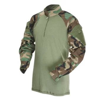 COMBAT SHIRT TRU-SPEC 1/4 ZIP WOODLAND 