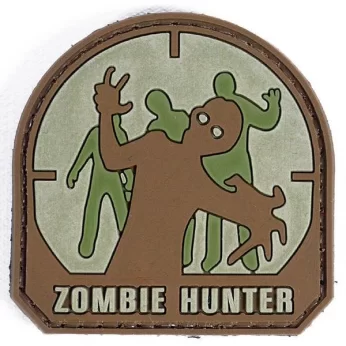ΣΗΜΑ PVC ZOMBIE HUNTER BROWN